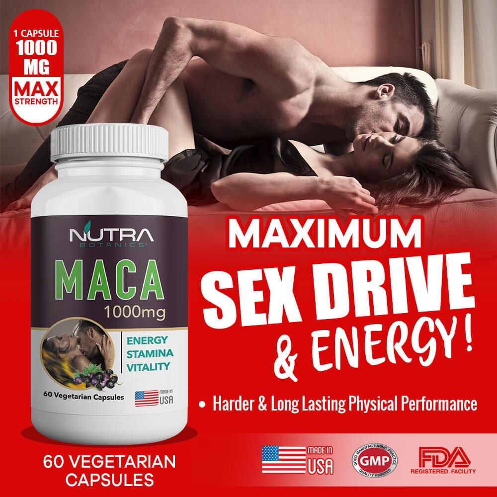 Organic Peruvian Maca 1000mg Male Enhancement Boost Energy Stamina Vitaminmall